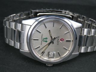 VINTAGE RADO GREEN HORSE STAINLESS STEEL SWISS MADE DATE AUTOMATIC MENS WATCH 3