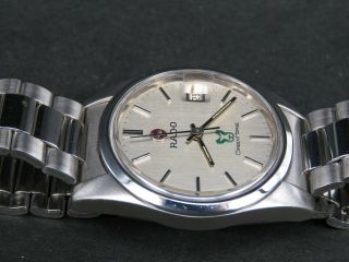 VINTAGE RADO GREEN HORSE STAINLESS STEEL SWISS MADE DATE AUTOMATIC MENS WATCH 4