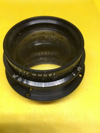 Vintage large format camera lens Carl Meyer 180mm 2