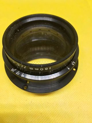 Vintage large format camera lens Carl Meyer 180mm 3