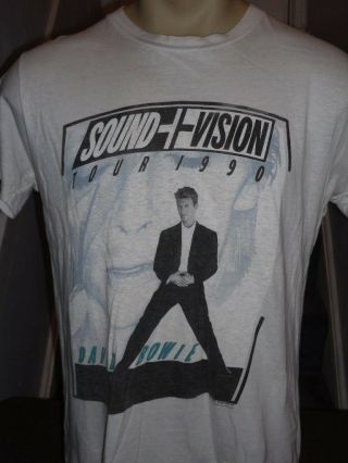 Vintage Rare David Bowie Sound & Vision Tour Shirt T - Shirt On Size Xl
