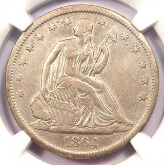 1864 - S Seated Liberty Half Dollar 50c - Ngc Xf Details - Rare Civil War Coin