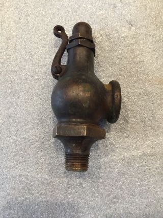 Old Vintage Solid Brass? Bronze? Crane Steam Pop Off Valve? No.  60