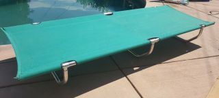 Vintage Aluminum Frame Travel Cot Bed Model 77 By Gibson Co Camping