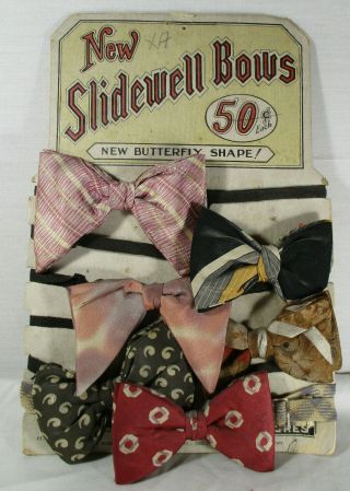 Vintage The Slidewell Neckwear Co.  Broadway,  York City Bows Display