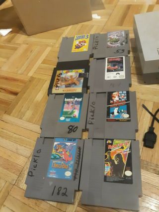 NES System 8 Games 2 Controllers And Gun vintage console accessories 4