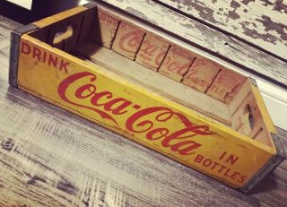 Vintage 1951 Coke Coca Cola Soda Wood Pop Case Crate Marshall Town Iowa