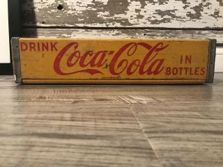 Vintage 1951 Coke Coca Cola Soda Wood Pop Case Crate Marshall Town Iowa 8