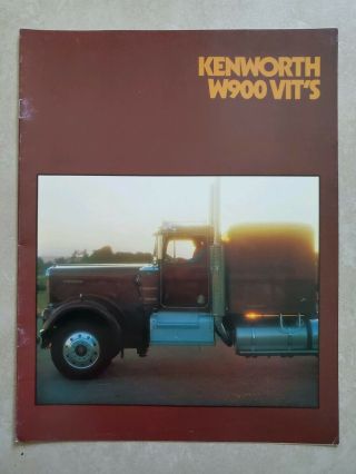 Kenworth Truck Brochure Old Vtg