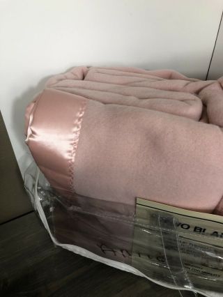 VTG Set Of 2 Acrylic Thermal King Size (108x90) Tea Rose Pink Blanket 5