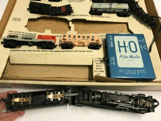 Vintage Gilbert American Flyer Electric Train Set HO,  Wabash Cannonball Orig Box 4