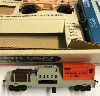 Vintage Gilbert American Flyer Electric Train Set HO,  Wabash Cannonball Orig Box 5