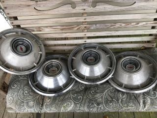 1966 Chevrolet Chevy Belair Impala Biscayne Nomad Hubcaps Wheel Covers Vintage