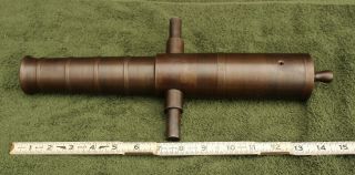 Black Powder Signal Cannon Barrel,  Civil War Signal Cannon,  Steel 3
