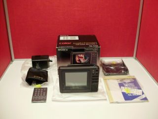 Sony Color Watchman Fdl - K400 Portable 4 " Lcd Monitor / Tv - Rare
