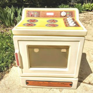 1980s Vintage Little Tikes Kitchen Range Stove Oven Child Size