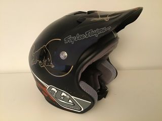 Troy Lee Designs TLD D2 Helmet Red Bull BMX Old School MTB Track Rare Open Face 10