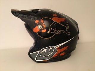 Troy Lee Designs Tld D2 Helmet Red Bull Bmx Old School Mtb Track Rare Open Face