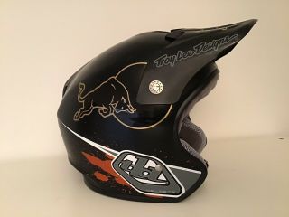 Troy Lee Designs TLD D2 Helmet Red Bull BMX Old School MTB Track Rare Open Face 2
