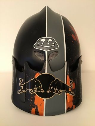 Troy Lee Designs TLD D2 Helmet Red Bull BMX Old School MTB Track Rare Open Face 3