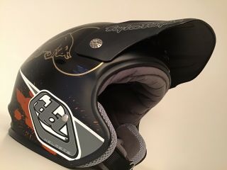 Troy Lee Designs TLD D2 Helmet Red Bull BMX Old School MTB Track Rare Open Face 7