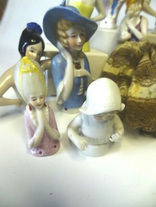 Antique Porcelain Half Dolls,  German,  Japanese 2