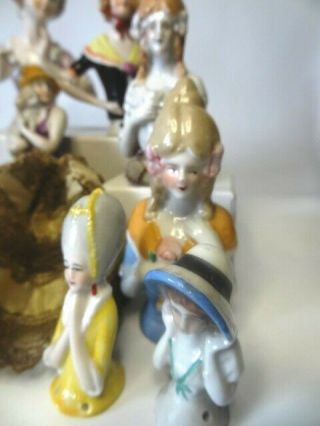 Antique Porcelain Half Dolls,  German,  Japanese 5