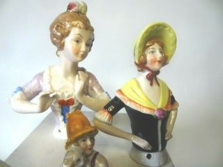 Antique Porcelain Half Dolls,  German,  Japanese 6