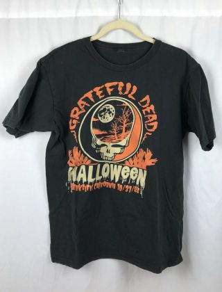 Vintage Grateful Dead Halloween 1984 Berkeley Ca Concert Black T - Shirt Large