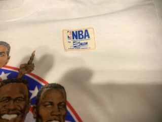 Vintage Nwt 89 NBA All Star Game Caricature T - Shirt XL Salem 3