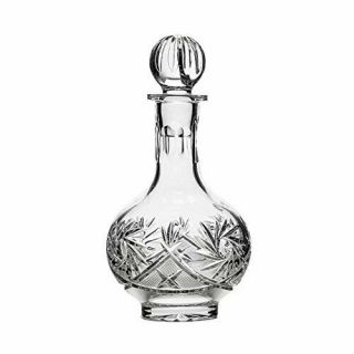 Set of 7 16 - Oz Vintage Cut Crystal Liquor Decanter Set with 6 Shot Glasses (6) 2