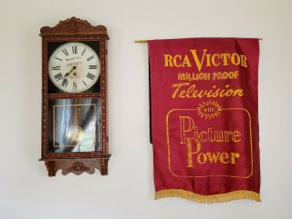 Vintage Rca Victor Store Banner 39 " X 27.  5 "
