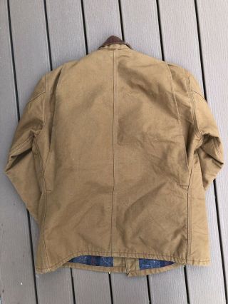 VTG Carhartt Jacket Size 48R Mens Duck Canvas Blanket Lined Coat USA Barn Chore 4
