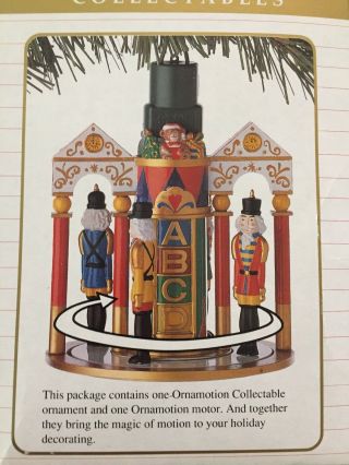 1989 Christmas Noma Ornamotion - Nutcrackers Vintage