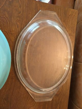 RARE HTF Vintage Pyrex SOLID Turquoise 043 First Production Of The 043 Unmarked 2