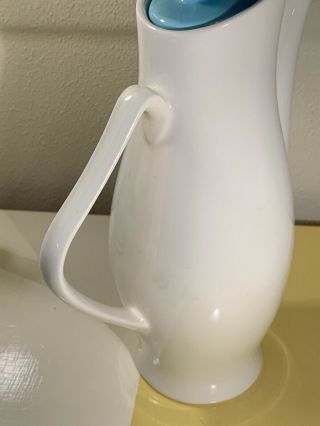 Vintage MCM TEMPORAMA Canonsburg Pottery Coffee Pot Carafe MCM Atomic teapot 4