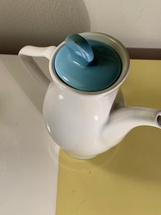 Vintage MCM TEMPORAMA Canonsburg Pottery Coffee Pot Carafe MCM Atomic teapot 6