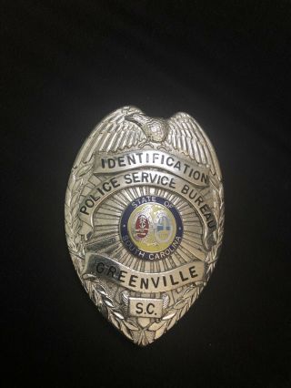Obsolete Rare Vintage Police Badge South Carolina Police Service Bureau