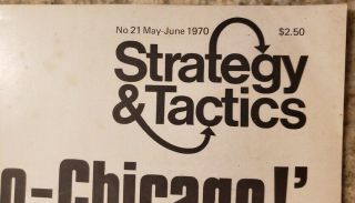 Vintage Strategy & Tactics WarGame,  Unpunched,  21,  “Chicago - Chicago” 2