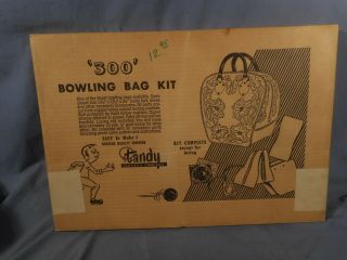 Vintage TANDY Leather Bowling Bag Kit NOS 5