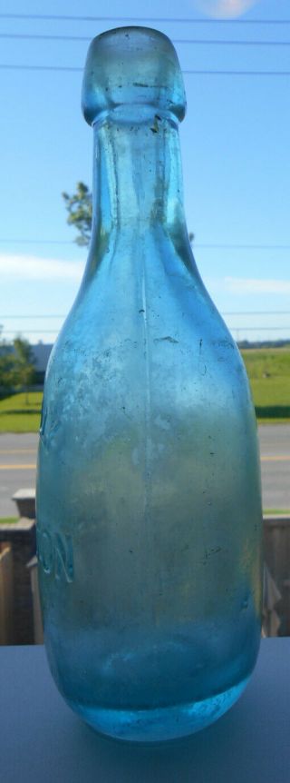 Extremely Rare T.  Gully,  Hamilton,  Ontario Canada Bowling Pin Squat Soda 2