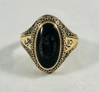 Vintage 10k Gold University Of Virginia Ring 5.  3 Grams Size 4