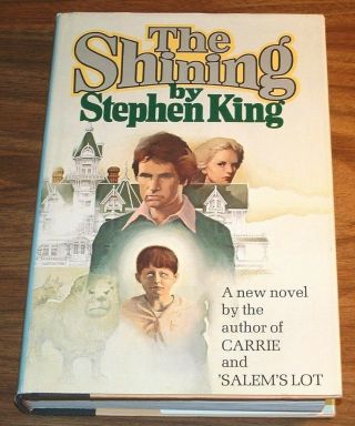 Stephen King The Shining Fine L/n Vintage Cover Art Hcdj Doubleday 1977 Dj Bomc