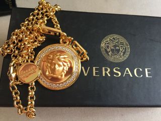 Vintage Versace Chain Pendant Gianni Versace Era Old Stock Made In Italy See