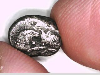Asia Minor Lydia Sardeis Kroisos Silver Hekte 1/6 Lion Bull Incuse rare coin 2