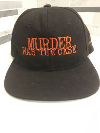 Vintage RARE Snoop Dogg Murder Was The Case SnapBack Cap Death Row Records 5
