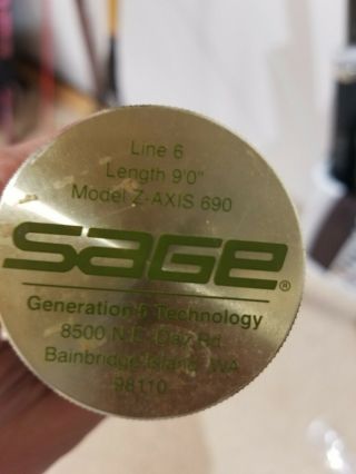 Sage 690 - 2 Z - Axis 9 ' RARE 2 piece 3
