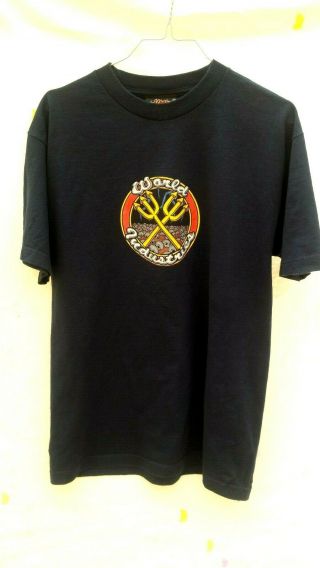 RARE VINTAGE World Industries Skateboard t - shirt,  Made in usa,  size M. 2