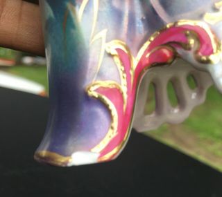 V Rare RS Prussia Jeweled Tiffany Melon Eaters Porcelain Vase 11