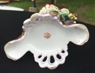 V Rare RS Prussia Jeweled Tiffany Melon Eaters Porcelain Vase 12